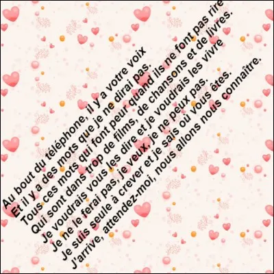 Quelle personnalité nous fit découvrir "Message personnel" en premier ?