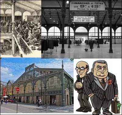 Restons au « carreau du Temple » !
Comme dans chaque corporation, le « carreau du Temple » possède son langage, son argot ! Certains de ces mots, de ces expressions ont pour origine ce lieu. Le mot « Thune » (argent) et le mot « frusque » (vêtement) en seraient l'exemple !
Quelle est la signification du mot « bausse » et « bausseresse » ?