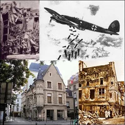 Allons au « 54 rue Vieille du Temple » !
Nous pouvons voir l'hôtel Hérouet. Il a été construit en 1499. Ce monument a été détruit pendant un conflit. Le bâtiment voisin, complètement détruit, provoqua la mort de 21 personnes.
A quel moment cet hôtel et son environnement furent-ils détruits ?