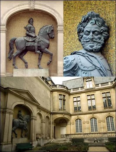 Allons dans la cour d'honneur du « musée carnavalet » !
J'aimerais bien savoir pourquoi ce roi a eu des ennuis avec ces « émeutiers » ! On dirait qu'ils veulent le tuer une deuxième fois. Il faut savoir qu'il y a environ 260 ans qui les séparent !
Pouvez-vous m'indiquer la raison ?