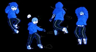 Que porte Frisk dans Dancetale ?