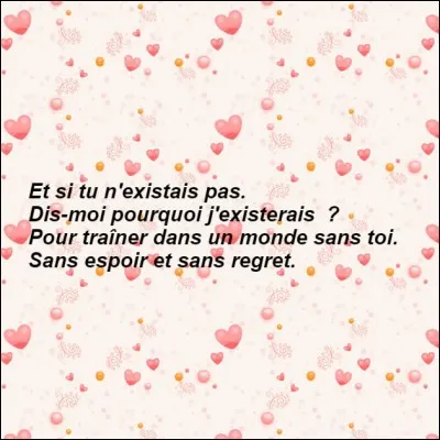 Qu'imagine le compositeur dans cette chanson ?