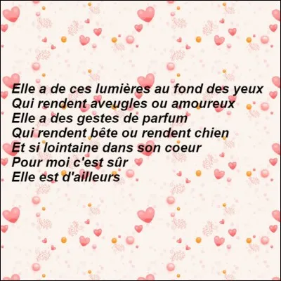 Quel est le titre de cette chanson ?