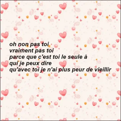 De qui sont ces paroles ?