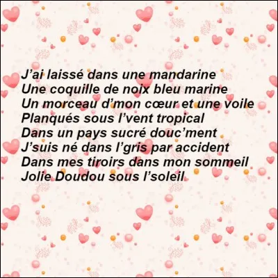 Comment le cur du chanteur est-il ?