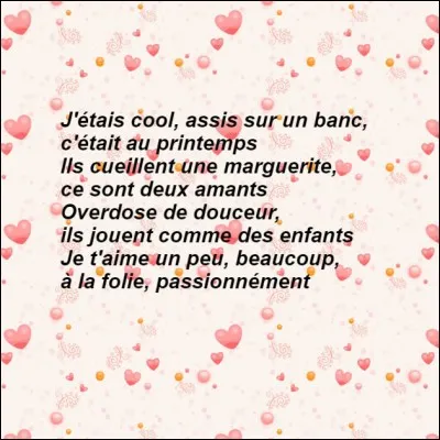 Quel prénom est ici mis en chanson ?