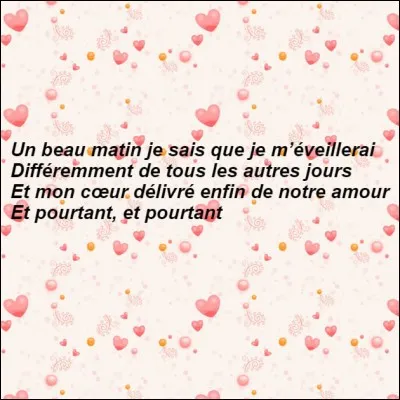 Qui chantait "Et pourtant" ?