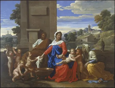 Qui a représenté "La Sainte famille avec Saint-Jean-Baptiste" ?