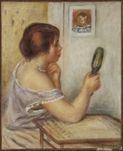 Qui a peint "Marie Dupuis tenant un miroir" ?