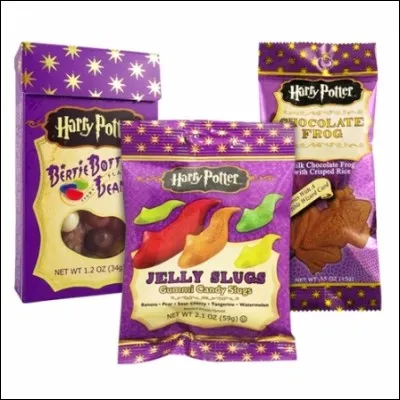 Quelle est la seule chose parmi ces quatre que la sorcière aux bonbons ne propose pas à Rose et Albus lors de sa première réplique ?