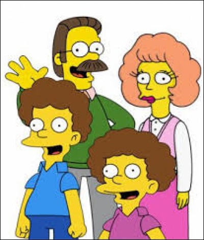 Comment s'appelle la famille voisine des Simpson ?