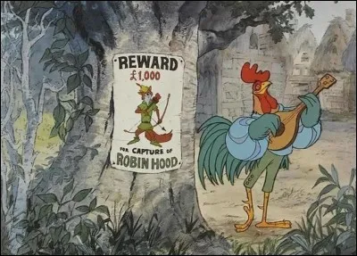 Quelle est la particularité de ce coq dans "Robin des Bois" ?