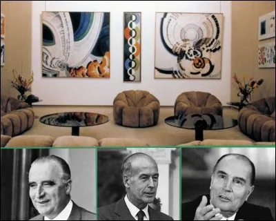Quel président fit entrer l'art contemporain dans le Palais, en y introduisant des peintures de Vasarely et de Poliakoff, ainsi que du mobilier du désigner Pierre Paulin?