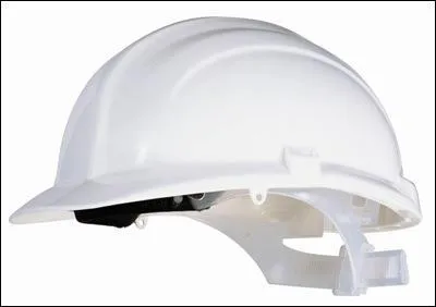 Je porte ce casque blanc lorsque je travaille :