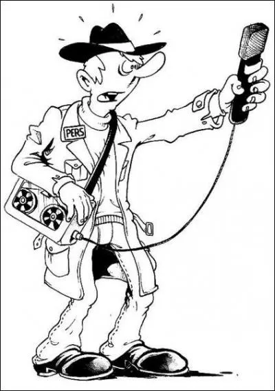 J'écris des articles dans le journal :