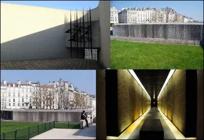 Allons derrière la cathédrale « Notre-Dame-de-Paris » !
En cet endroit, on peut voir un petit bâtiment. Il a été inauguré en 1962. C'est un lieu de souvenir en hommage à environ 115 500 personnes assassinées pendant une période récente de l'histoire de France !
De quel monument parle-t-on ?
