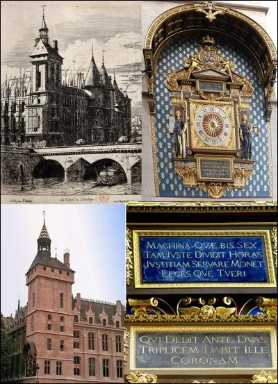 Allons au « boulevard du Palais » !
A cette adresse, nous pouvons voir une création qui porte cette inscription : 
« Celui qui lui a déjà donné deux couronnes lui en donnera une troisième. »
Quel est cet objet et à quel endroit exact est-il ?