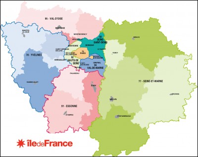 ÎLE-DE-FRANCE - De combien de départements se compose la région la plus peuplée de France ?