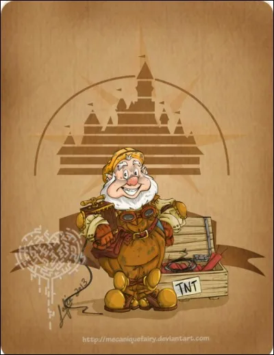 Si vous voulez devenir une personne joyeuse, demandez conseil à Joyeux. C'est un expert en la matière. Où dort-il le soir où la princesse dort dans la chambre des nains ?