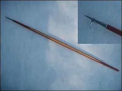 Une gaffe est une longue tige en bois. Vrai ou faux ?