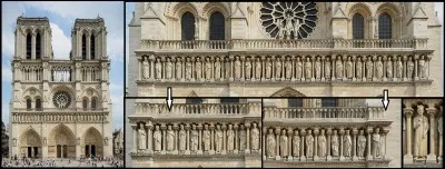 Allons sur le parvis de la « cathédrale Notre-Dame de Paris » !
Une particularité dans l'architecture de la cathédrale veut démontrer un point symbolique de la « perfection humaine ». Observez bien sa façade, peut-être trouverez-vous cette différence !