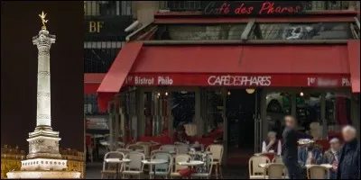 Allons « place de la Bastille » !
Encore actuellement, il existe une brasserie nommée « les Phares ». Elle possède deux particularités. La première est liée à son quartier, la deuxième est liée à une particularité devenue unique à Paris.
A vous de trouver les particularités de cette brasserie !