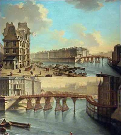 Restons sur ce pont, sur le tout premier, en réalité !
Les chanoines de la cathédrale refusèrent que ce pont aboutisse en plein milieu de leurs habitations. Probablement, cela devait gêner leur petit confort.
Que fut-il décidé ?