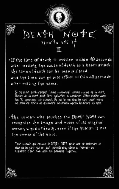 Si tu voyais un shinigami pour la première fois, quelle serait ta réaction ?