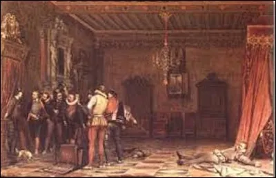 23 décembre 1588, Henri Ier, duc de Guise, dit "le Balafré", est assassiné sur ordre du roi lors des États généraux qui se déroule au château de Blois, réunion convoquée par le souverain, sur fond de lutte entre les différentes factions de la huitième guerre de religion. Ce dernier le voyant allongé à terre dit : "Qu'il est grand, plus grand encore mort que vivant! ". Qui a prononcé cette phrase ?