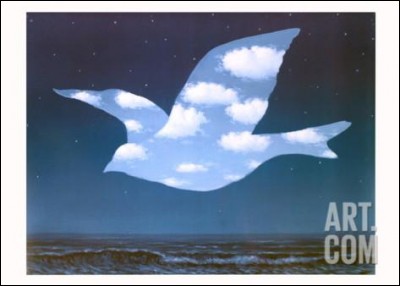 Cette toile réalisée par René Magritte s'intitule "La promesse" :
