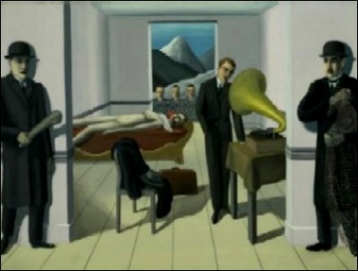 Ceci est "L'assassin menacé" de Magritte :