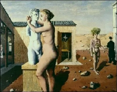 Cette oeuvre est de Magritte et se nomme "Pygmalion" :