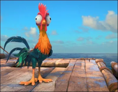 Comment s'appelle le poulet qui accompagne Vaiana dans son épopée ?