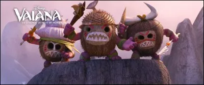 Que sont les Kakamoas sur les trois grands bateaux qu'affronte Vaiana ?