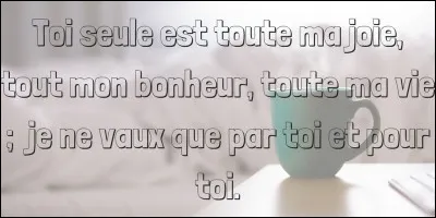Je suis actuellement dans une période, une ____ de bonheur.