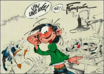 Comment se nomme le rédacteur en chef qui a embauché Gaston ?