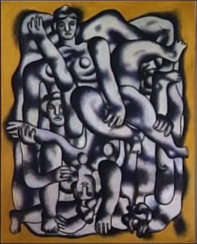 Qui a peint "Les acrobates en gris" ?