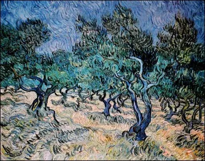 Ceci est est le champ aux cypr&eacute;s de van Gogh :