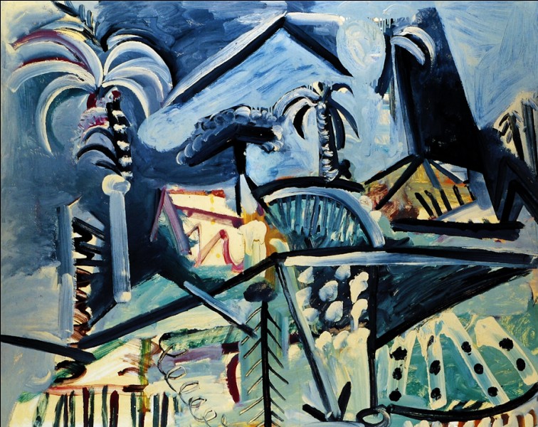 Ce tableau de Picasso représente la ville où il a fini sa vie : Mougins :