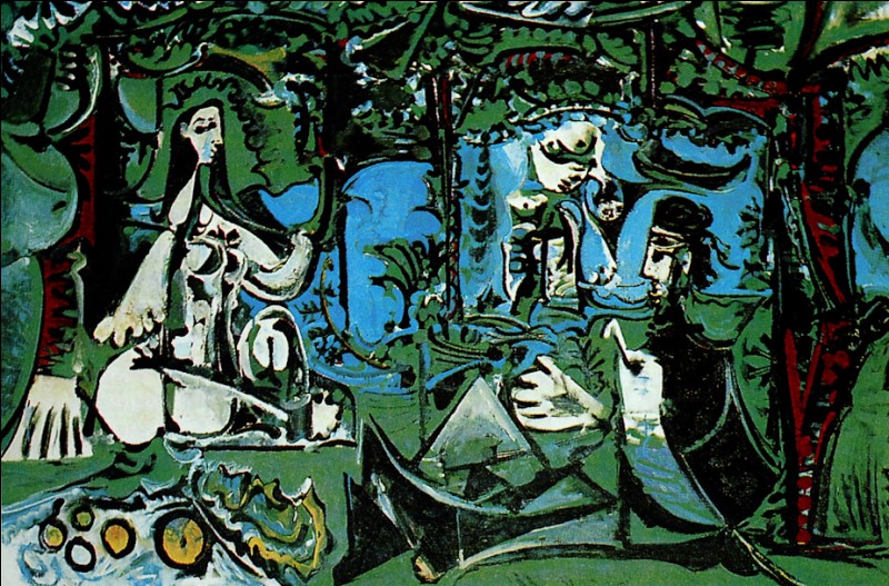 Ce tableau est "Le déjeuner sur l'herbe" de Picasso :