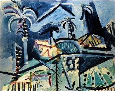 Ce tableau de Picasso représente la ville où il a fini sa vie : Mougins :