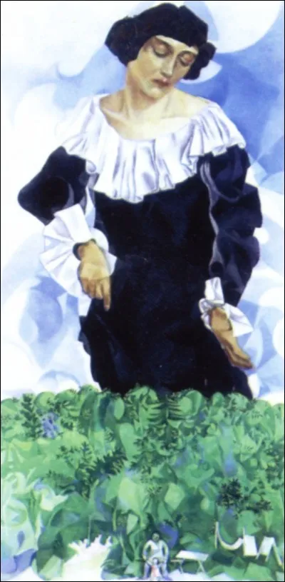 Cette femme est Bella, peinte par Chagall :