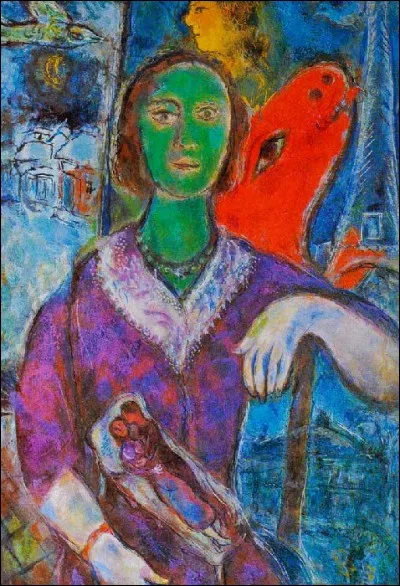 Ceci est un portrait de Vava, épouse de Chagall :