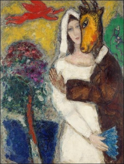 Cette oeuvre de Chagall s'intitule "Songe d'une nuit d'été" :