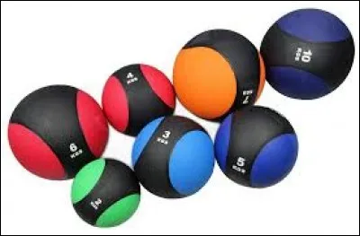 Comment appelle-t-on ce ballon spécifique, existant dans divers poids, destiné aux exercices de renforcement musculaire et de rééducation ?