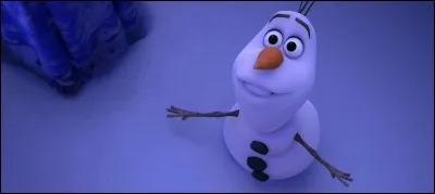 Comment ce bonhomme de neige s'appelle-t-il et que dit-il ?