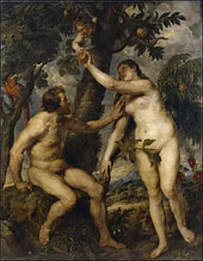Qui a peint cette peinture baroque nommée "Adam et Ève" ?