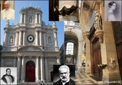 Allons « rue Saint-Antoine » à « l'église Saint Paul-Saint Louis » !
Dans cette église, un prêtre, le père Lachaise, se « lâcha » contre une communauté religieuse (celle du pape, en 2017) et un écrivain célèbre a offert deux coquilles pour des bénitiers.
Quelle est cette communauté religieuse et qui est cet écrivain ?