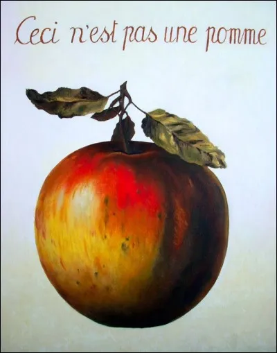 Pour lui, ceci n'est pas une pomme.