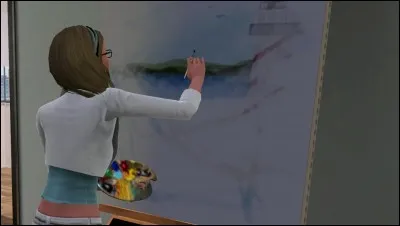 Abigaëlle aime peindre...